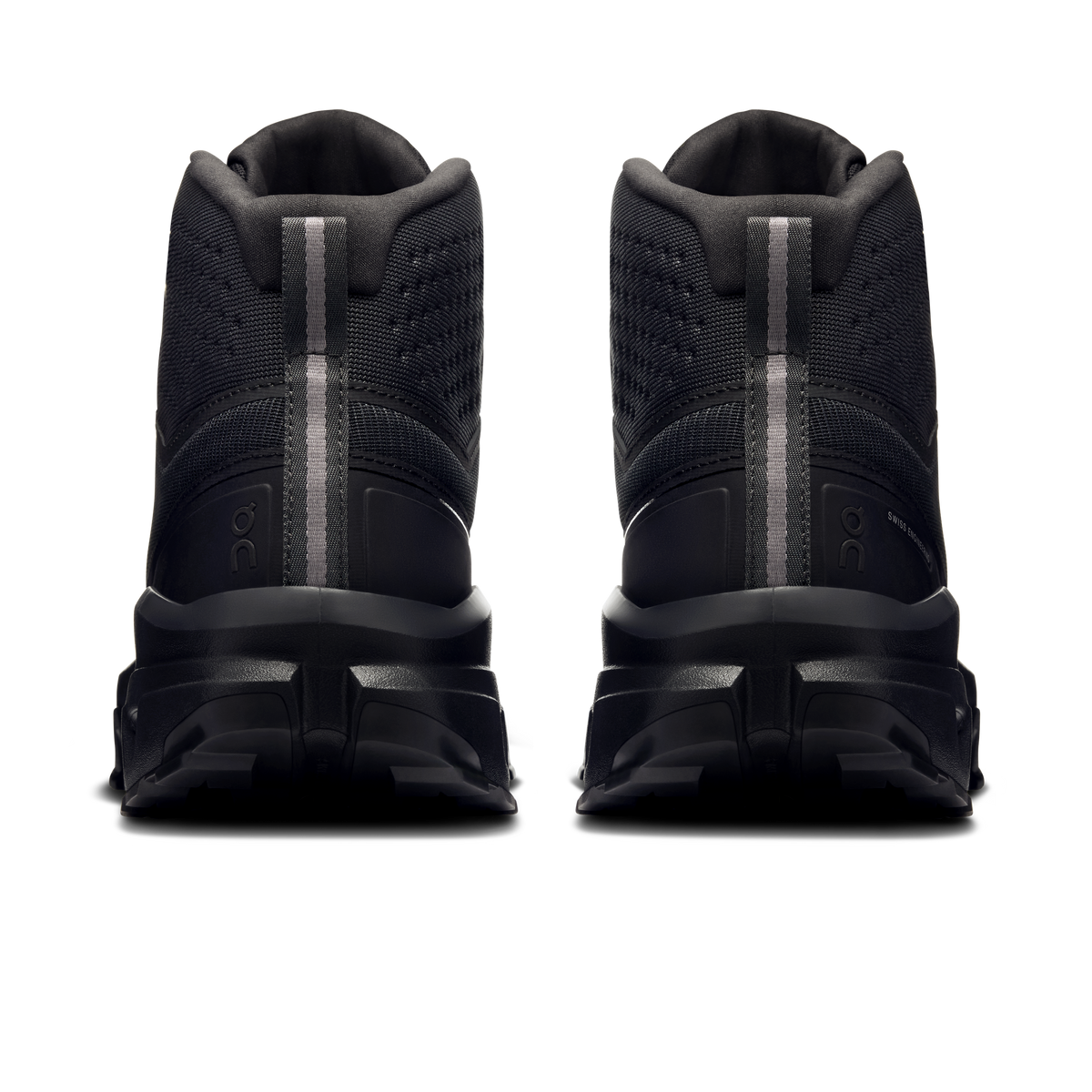 On Cloudrock Mid Waterproof – Black / Black (Men's) – view 5 on white background