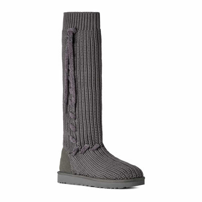 UGG Women's Classic Tall Whipstitch Knit - Charcoal - view 2