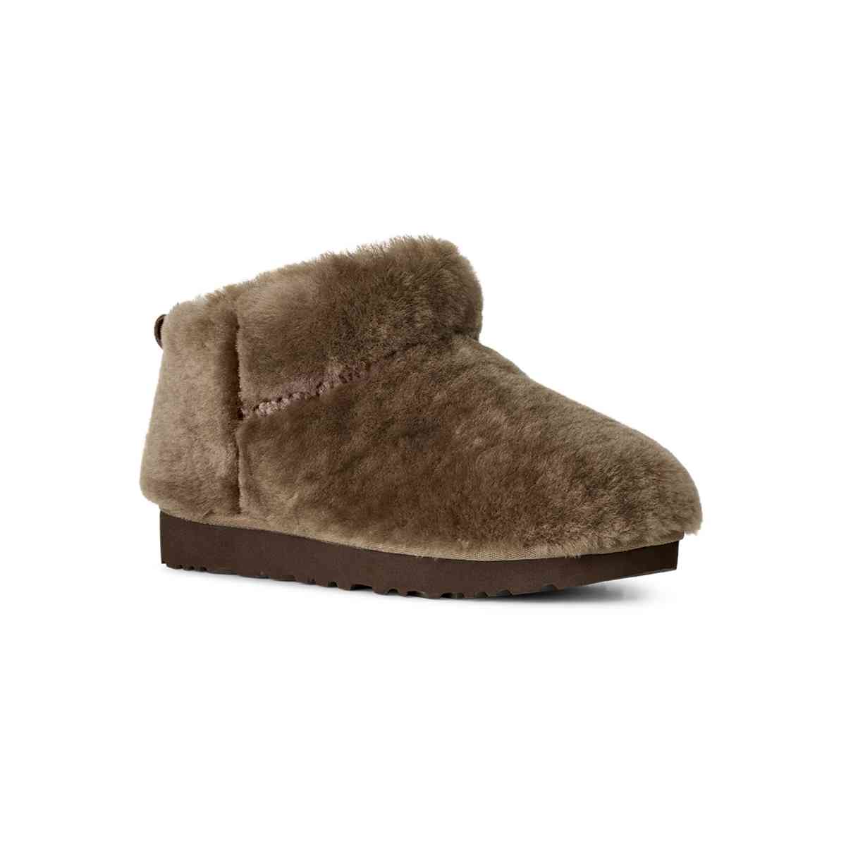 UGG Women's Classic Ultra Mini Fluffed - Light Bronze - view 2