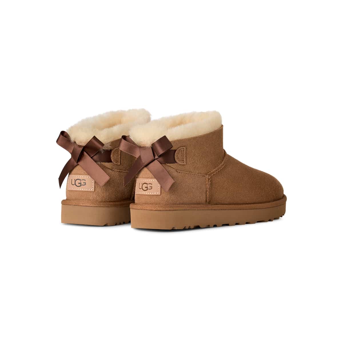 UGG Women's Ultra Mini Bailey Bow - Chestnut - view 1