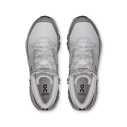 On Cloudrock Mid Waterproof – Glacier / Alloy (Men's) – view 2 on white background