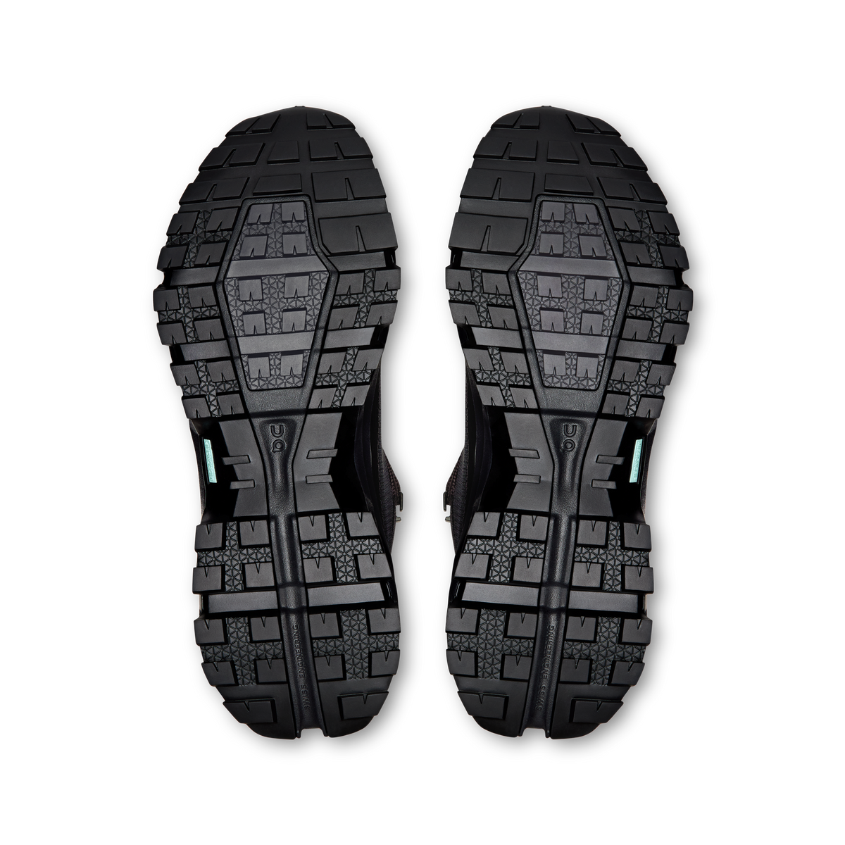 On Cloudrock Mid Waterproof – Black / Black (Men's) – view 3 on white background