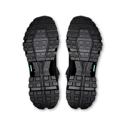 On Cloudrock Mid Waterproof – Black / Black (Men's) – view 3 on white background